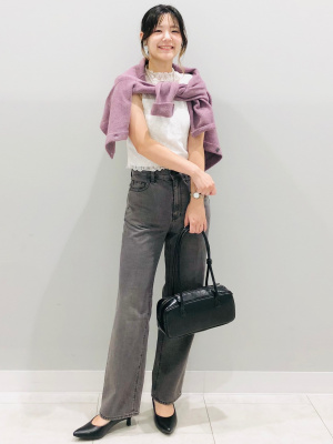 GU公式 | ハイライズストレートジーンズ(24年商品)(丈標準70.0