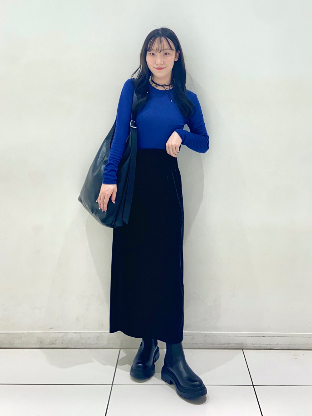 デニムジップアップジャケット、ウォッシュドワッフルボクシーT(5分袖