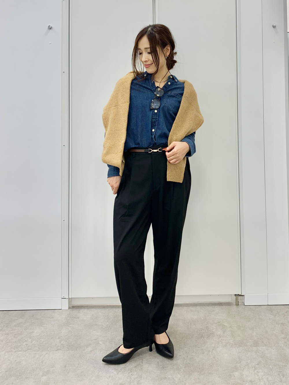 ウォッシャブルテーラードジャケットZ(セットアップ可能)、スタンド