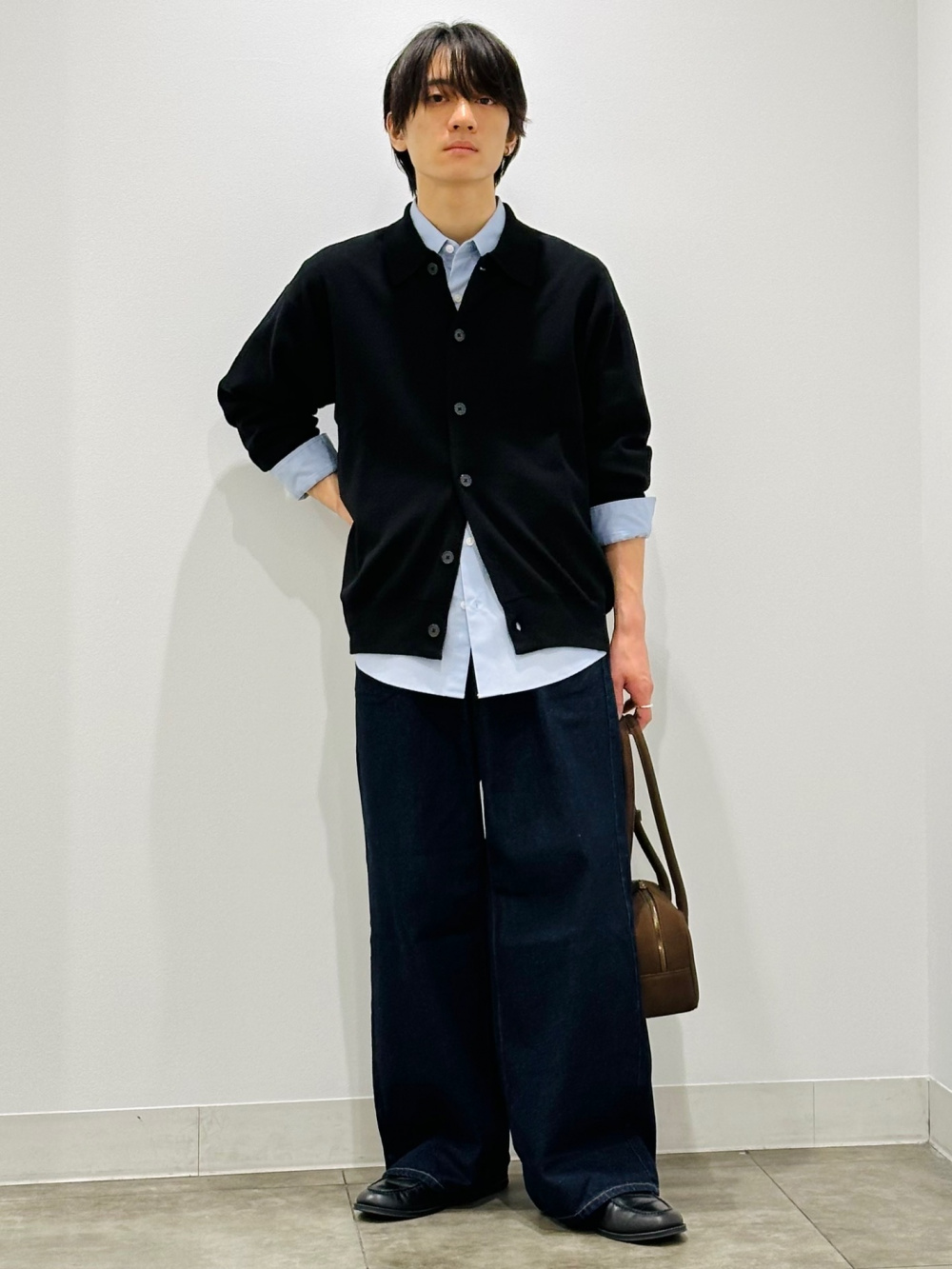 フルジップニットジャケット by rokh、イージーケアブロードシャツ(柄