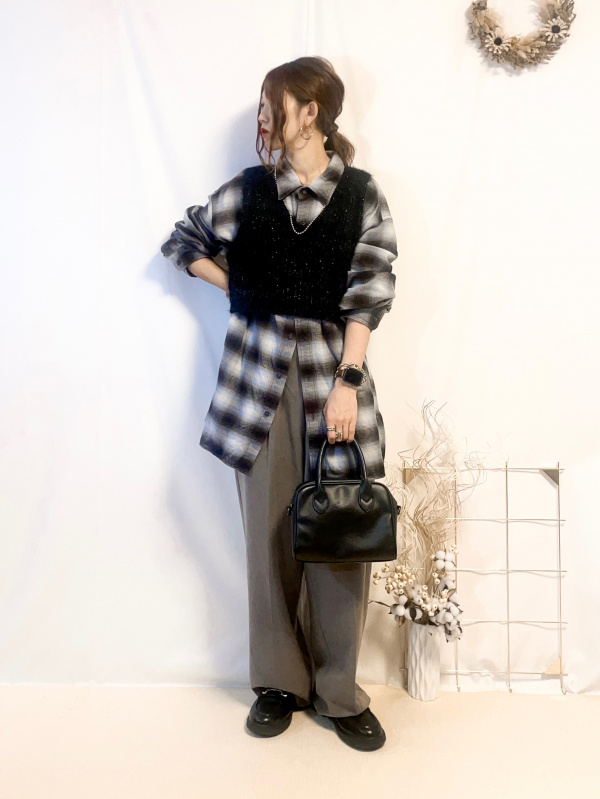 オーバーサイズジャケット UNDERCOVER、ワイドテーパードパンツ