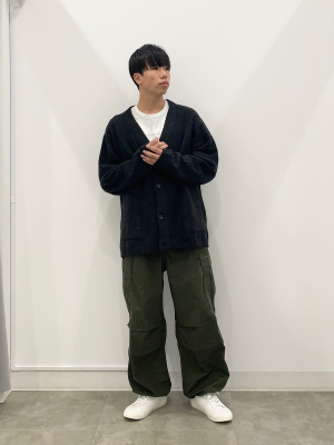 GU公式 | ブラッシーニットVネックカーディガン