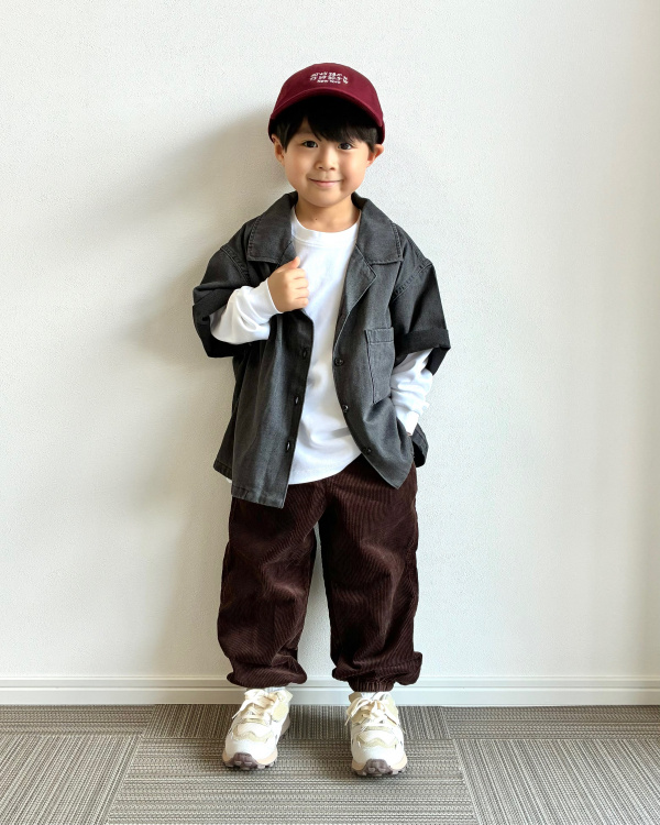 ライトデニムオープンカラーシャツ(半袖)（レディース）の着用