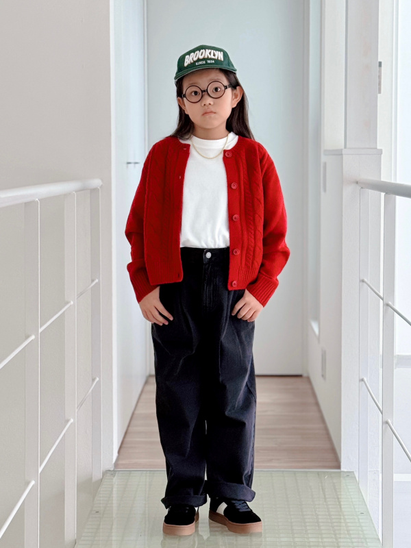 tarobeさん専用 GU公式 | GIRLSデニムツータックワイドパンツJR