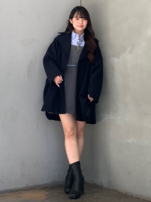 GU コージーメルトンケープコート