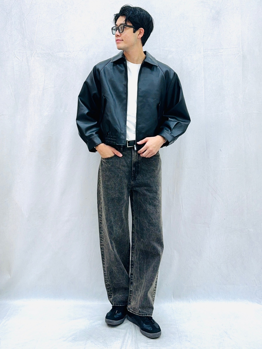 ソフトコットンクルーネックT(長袖)、フルジップニット