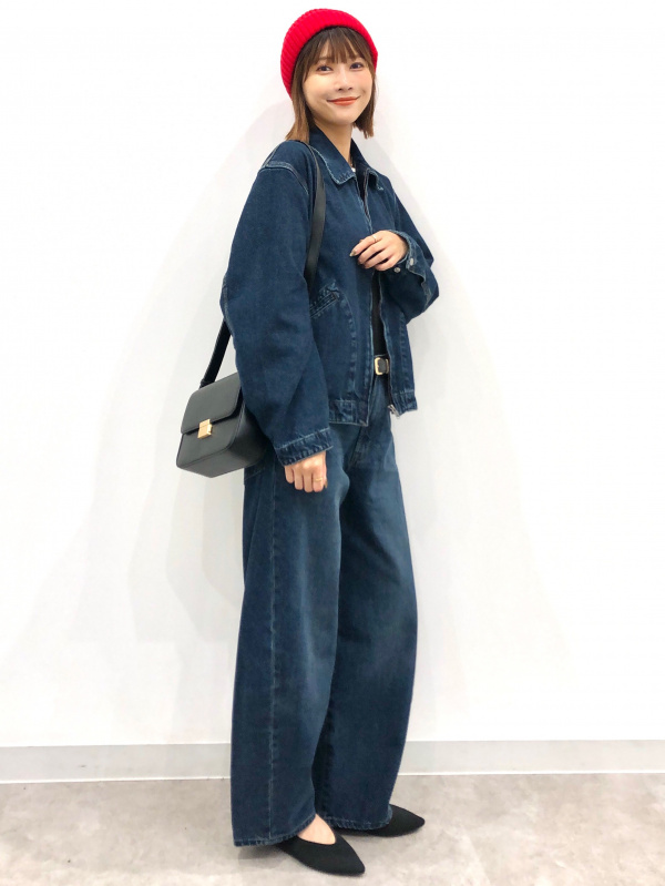 デニムジャケット ジップアップ カジュアル 完売必須】GUのデニムジップアップジャケット！短丈のトレンドアイテム