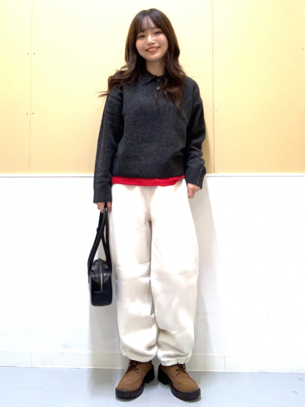 ヘビーウェイトスウェットワイドストレートパンツ(丈標準69.0