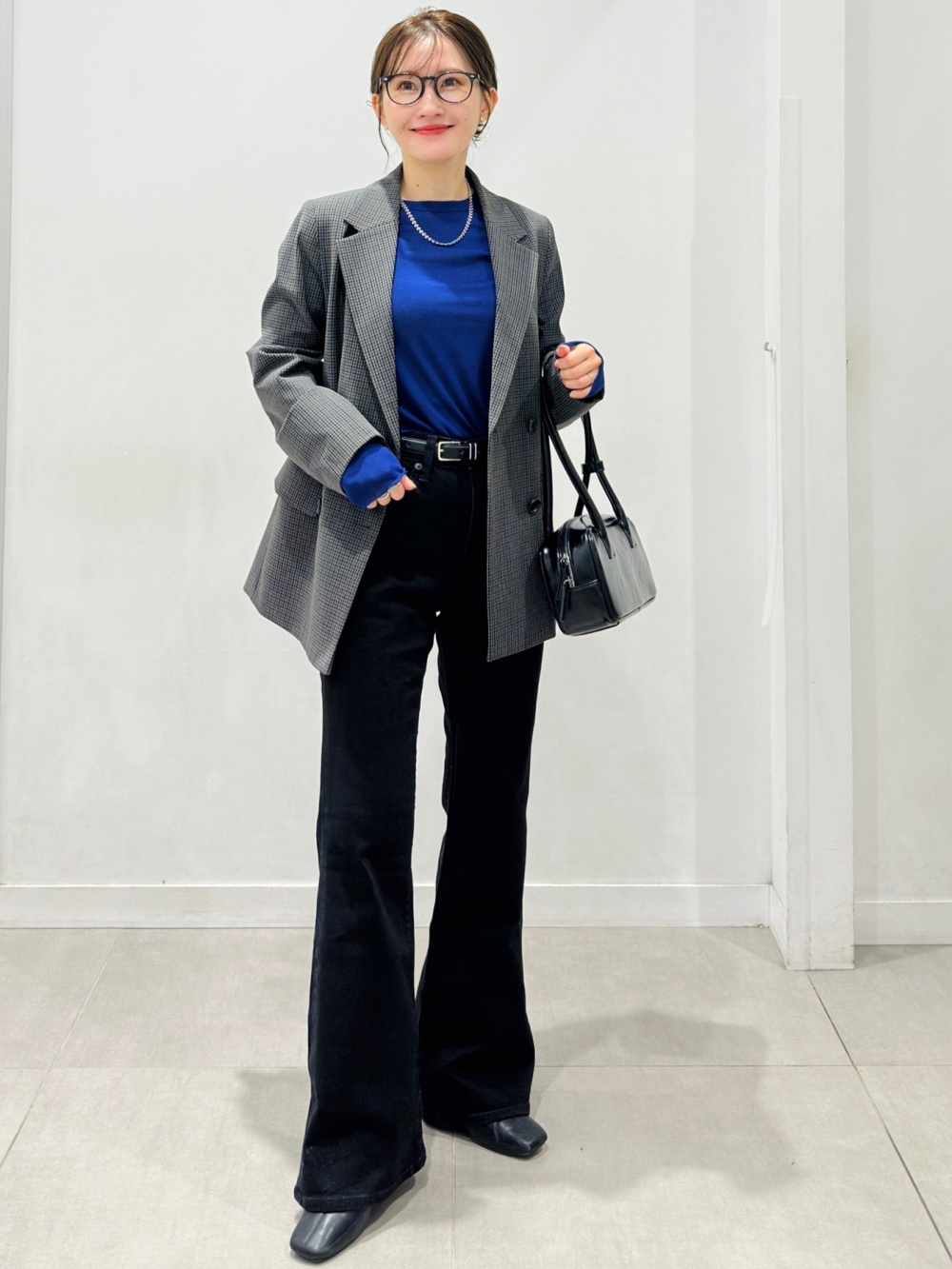 ショートトレンチチェックコート by rokh、コーデュロイスコート