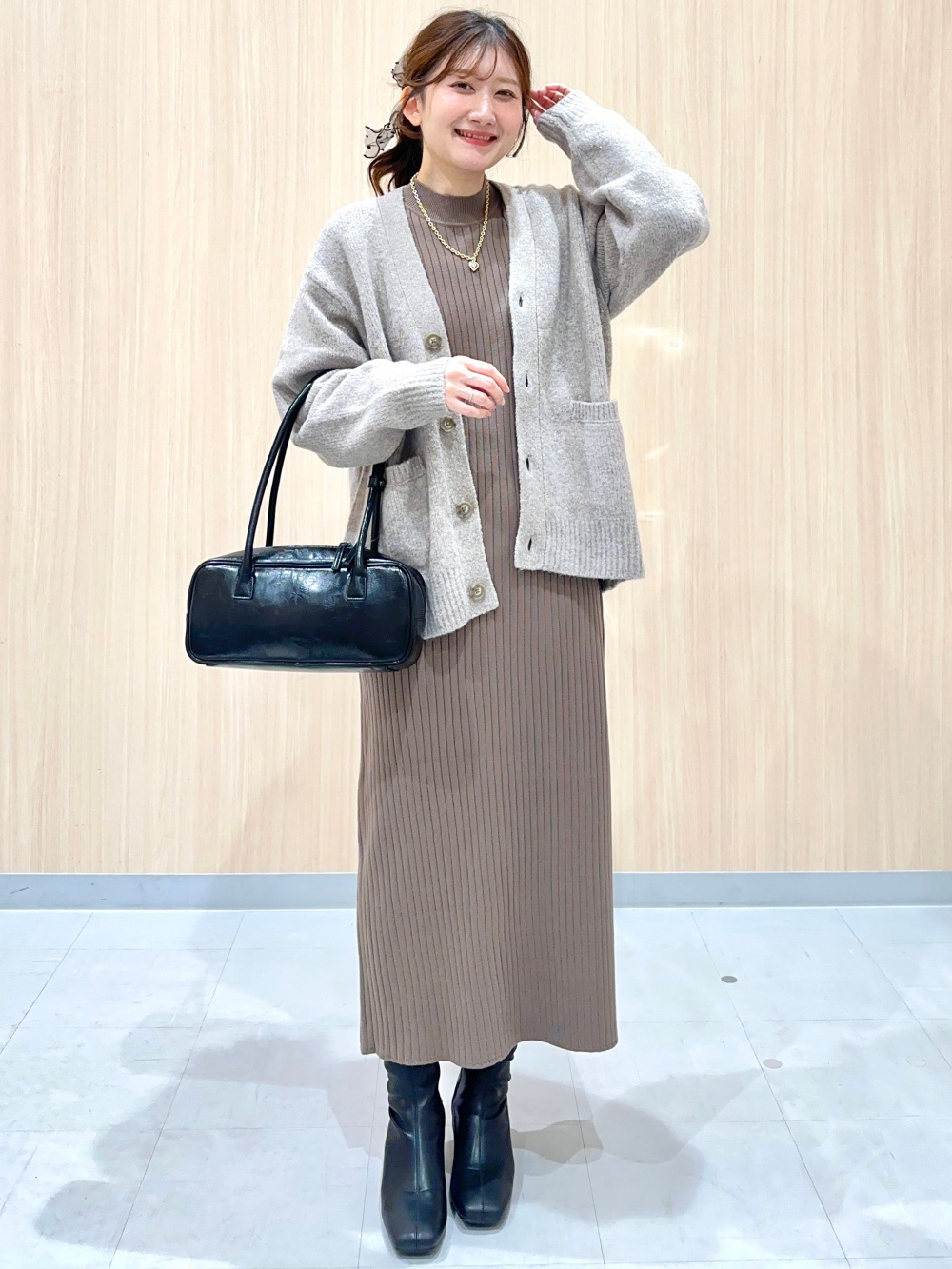 2ピースビスチェセットワンピース、ボリュームソールチロリアン