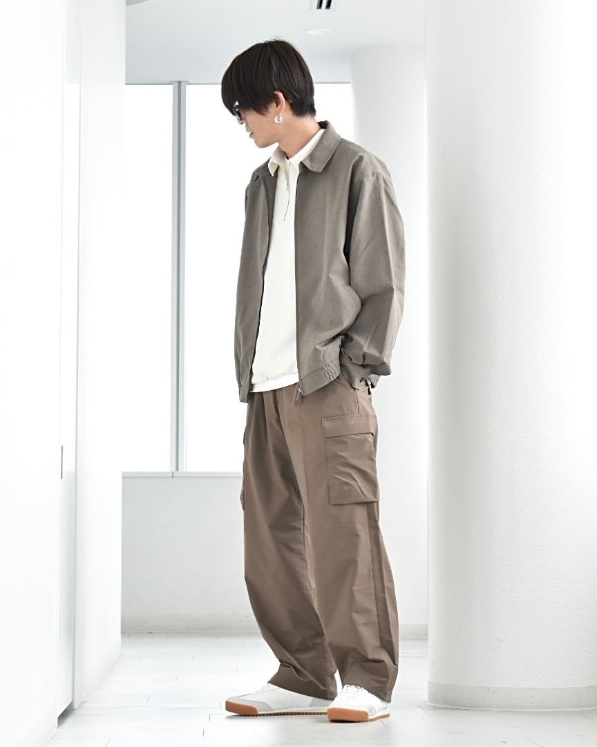 パフスウェットキャロットパンツ(丈標準69.0～73.0cm)、ジップアップ