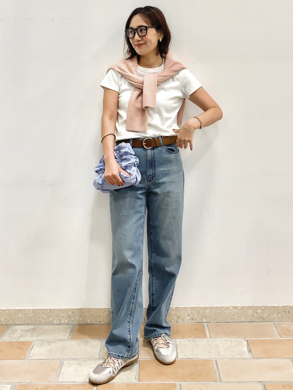 シャーリングドローストリングバッグ+E（レディース）の着用