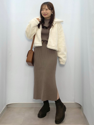 GU公式 | リブニットソックスブーツ