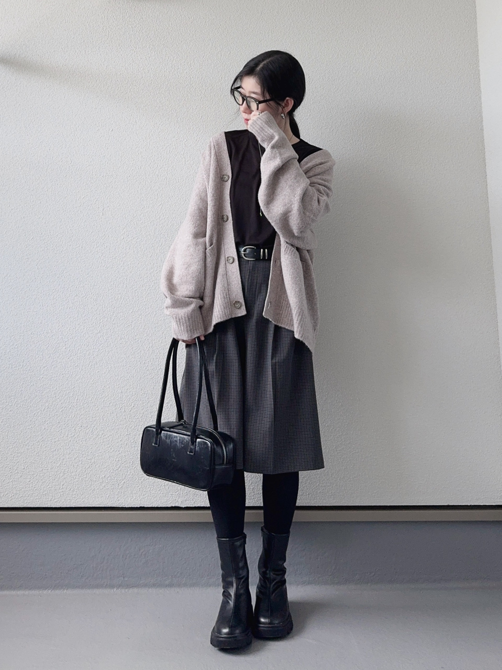 パフスウェットキャロットパンツ(丈標準69.0～73.0cm)、リブマルチ