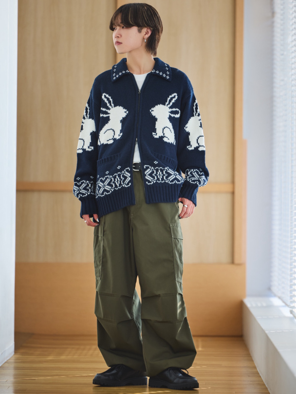 GU rokh フルジップニットジャケット Full-Zip Knitted Jacket | by rokh | GU US