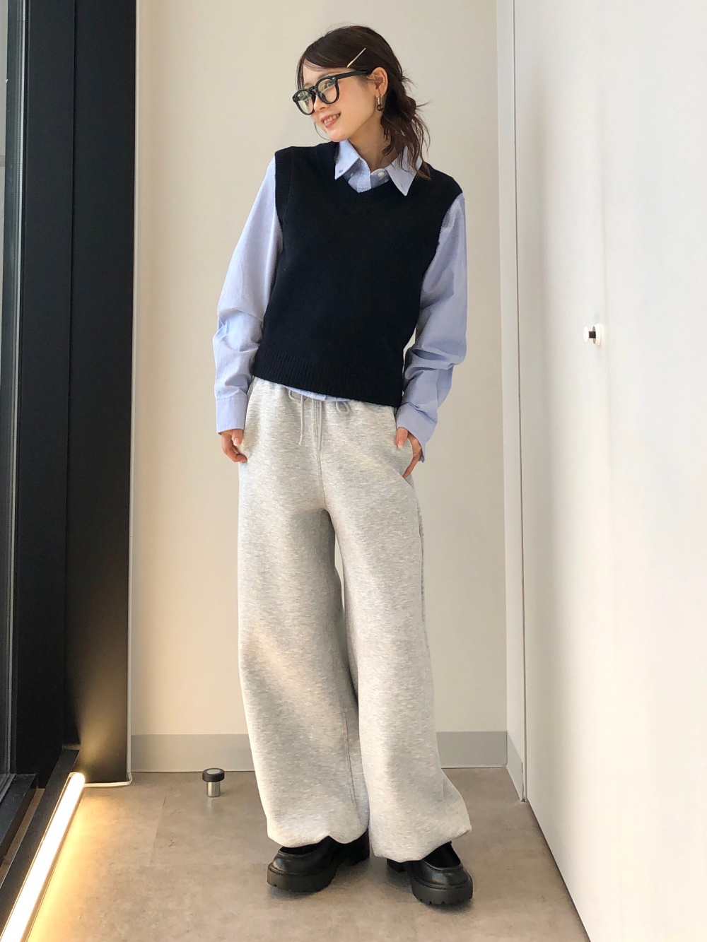 qualite(カリテ)　◆　スウェット　プルオーバー　パンツ　セットアップ qualite(カリテ) ◇ スウェット プルオーバー パンツ セットアップ