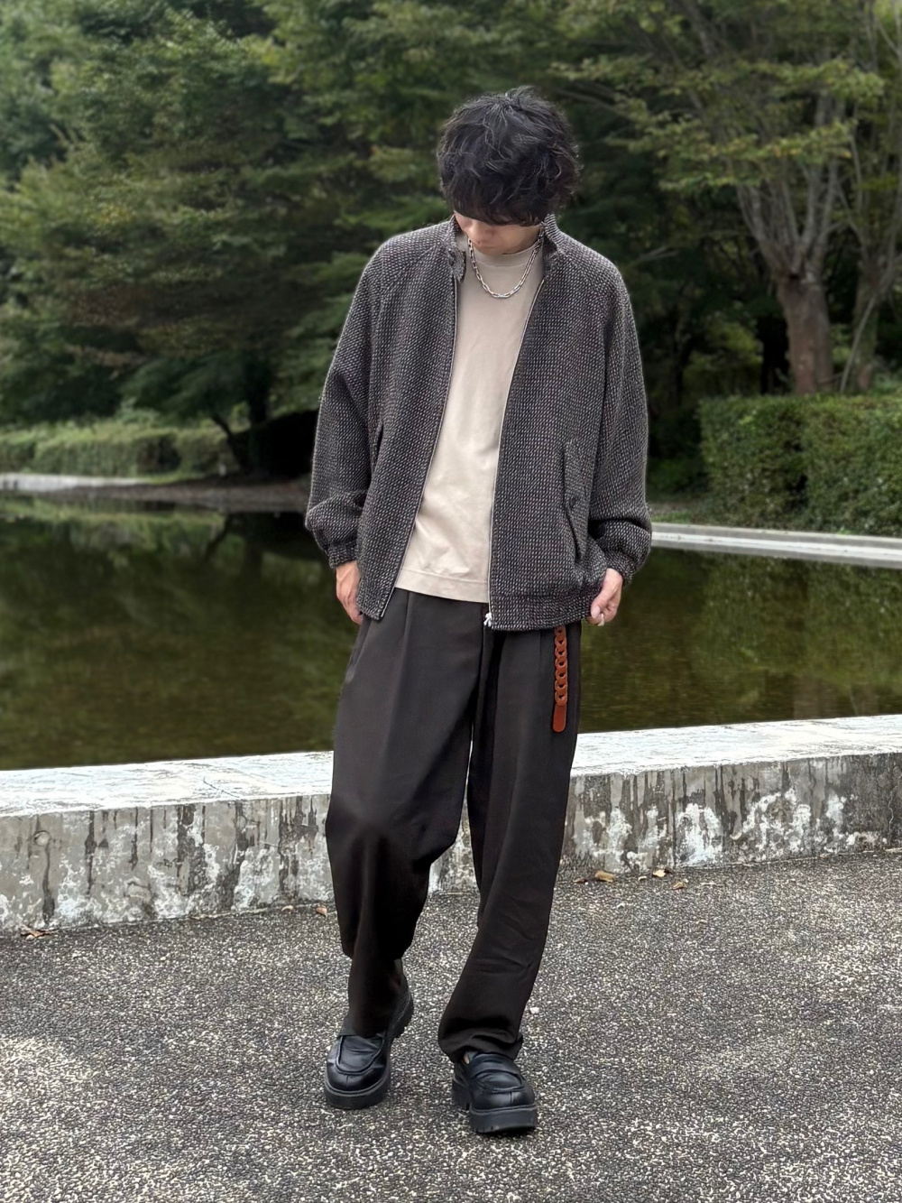 専用です★ ブラッシーニットVネックカーディガン、ダブルポケットオープン