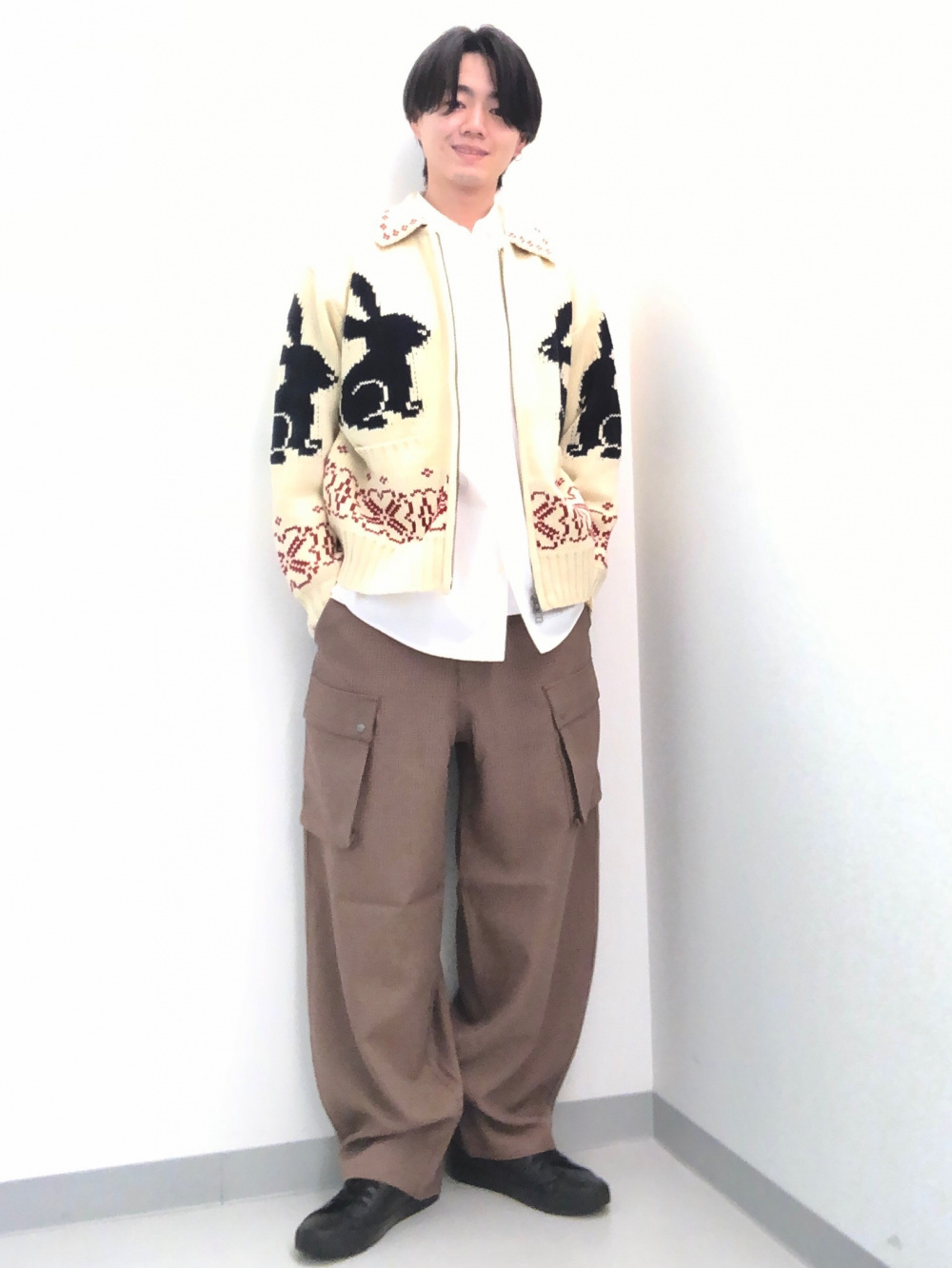 Full-Zip Knitted Jacket/by rokh」| GU的穿搭理念
