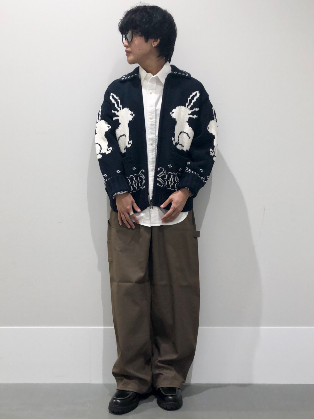 フルジップニットジャケット by rokh、ジップアップパーカ by rokh」の