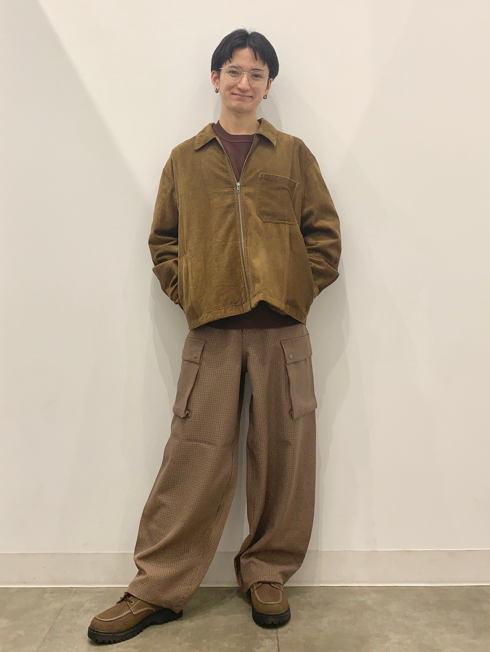 ジーユー rokh フルジップニットジャケットLサイズ ロク ナチュラル GU