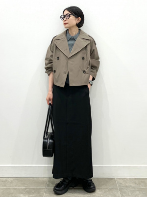 GU公式 | ショートトレンチコート by rokh