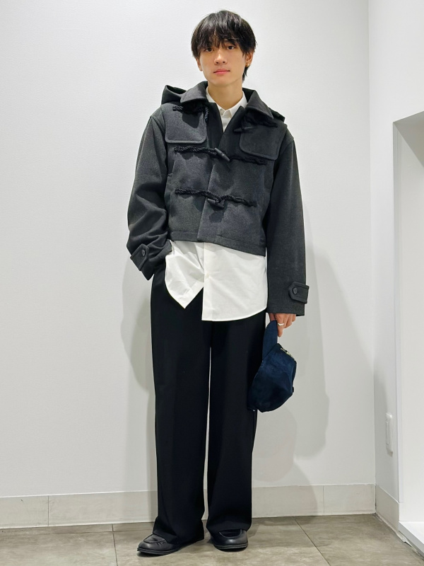 タックワイドパンツ(丈標準70.0～74.0cm)（レディース）の着用