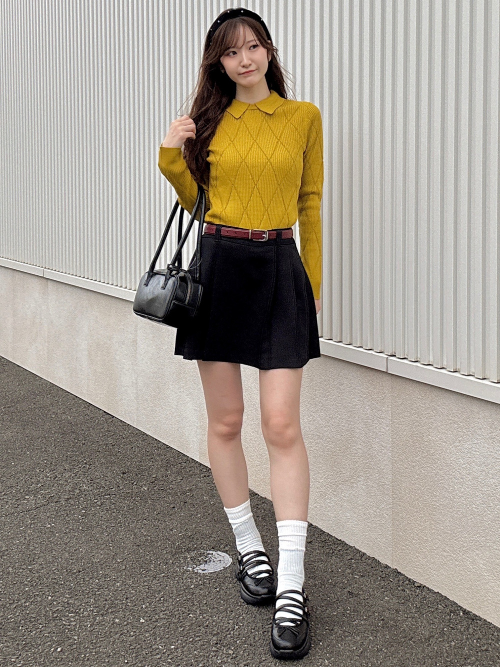 ループヤーンウエストタックT(ノースリーブ)、ドレープワイドパンツZ