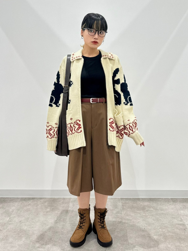 フルジップニットジャケット by rokh（メンズ）の着用コーディネート