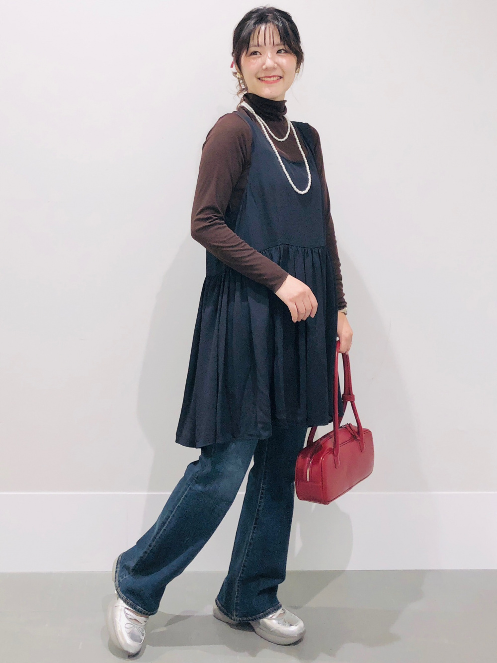 2 Piece Shirt Mini Dress Set/by rokh」| GU的穿搭理念