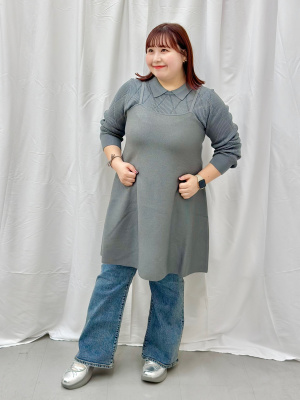 GU公式 | スリムフレアジーンズ+EC(丈短め68.0cm)