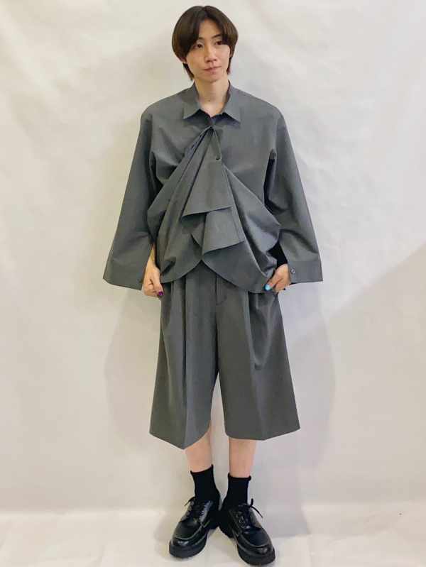 ソフトコットンクルーネックT(長袖)、フルジップニットジャケット by