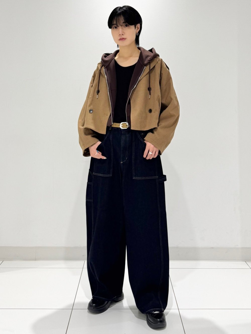 ジーユー ロク フルジップニットジャケット ネイビー M GU Rokh 新品】rokh GU フルジップニットジャケット ロク ジーユー