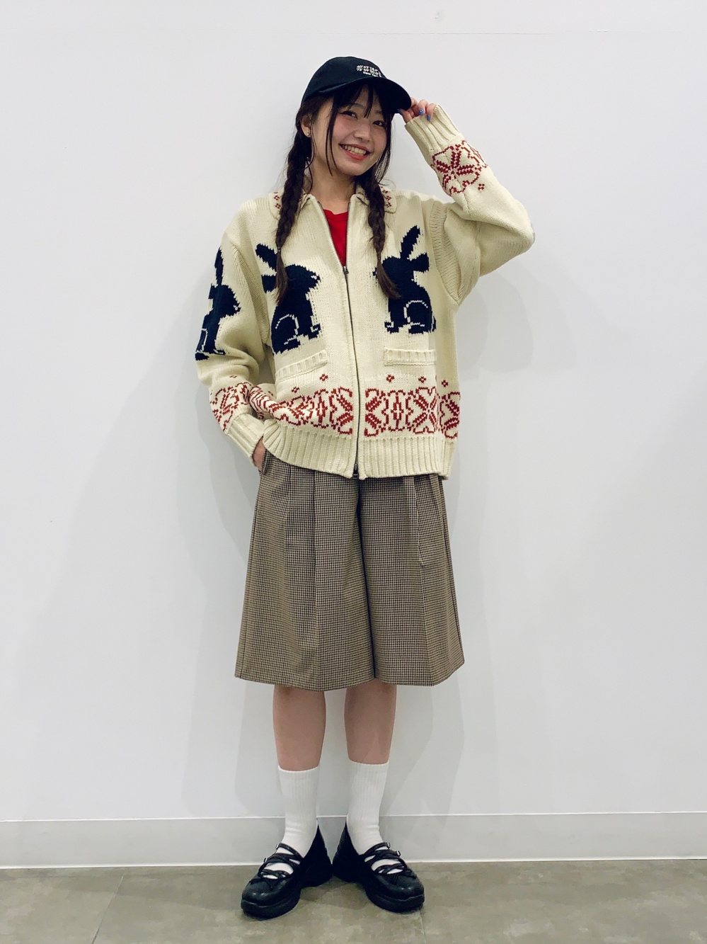 ソフトシアークルーネックT(長袖)、フルジップニットジャケット by