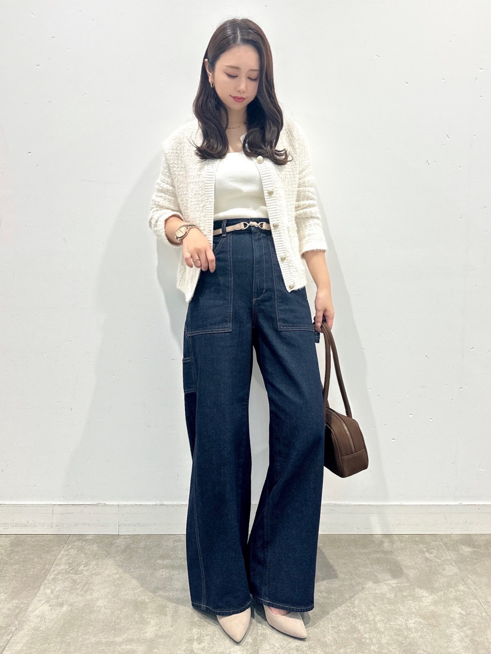  rokh コラボカーディガン&ブラトップ GU公式 | カットアウトカーディガン by rokh +X