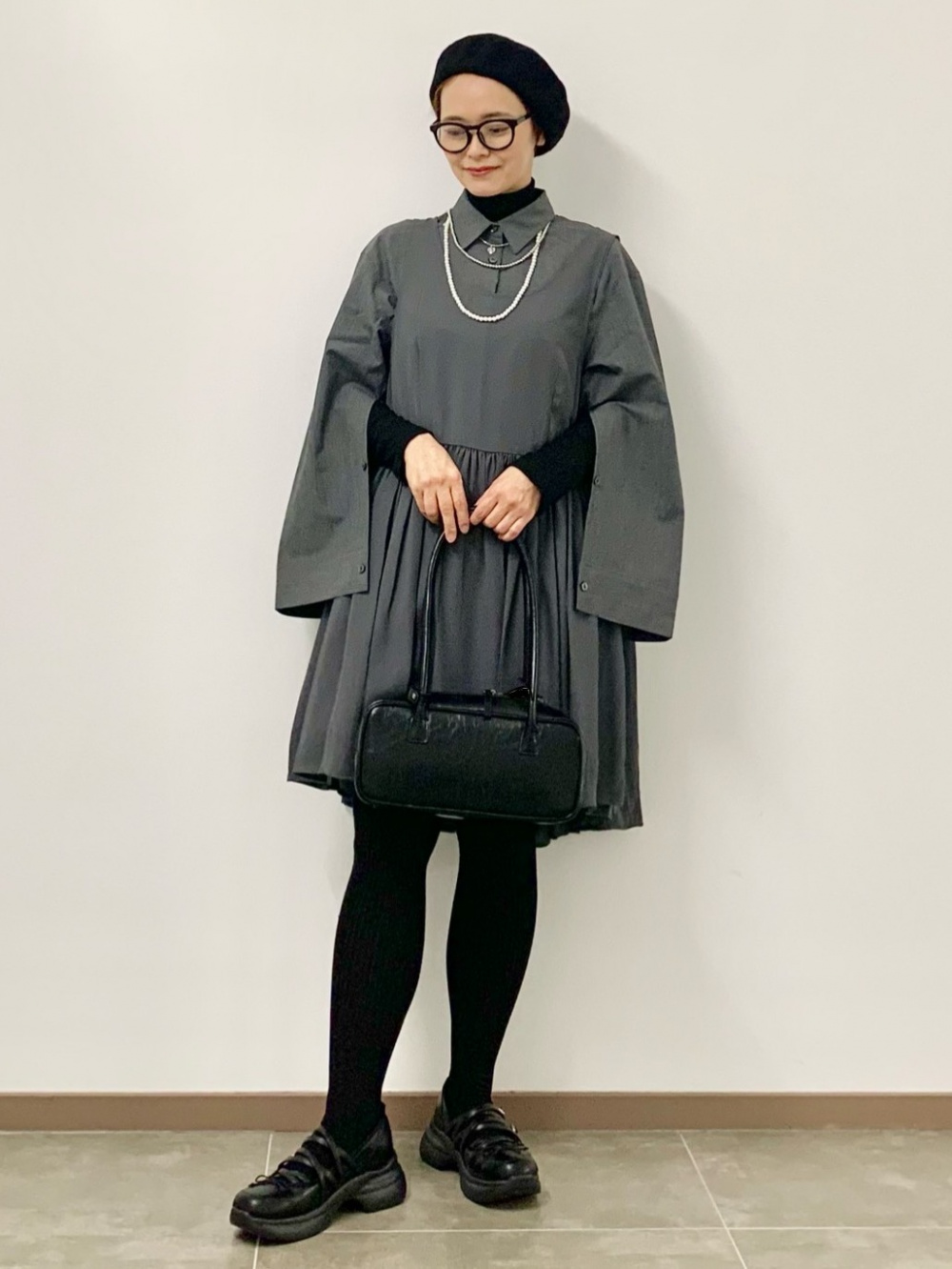 フルジップニットジャケット by rokh、2ピースシャツミニワンピース