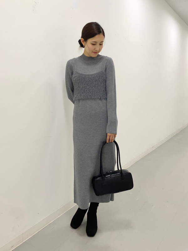 ニットワンピース」のレディースのコーディネート一覧 | ジーユー