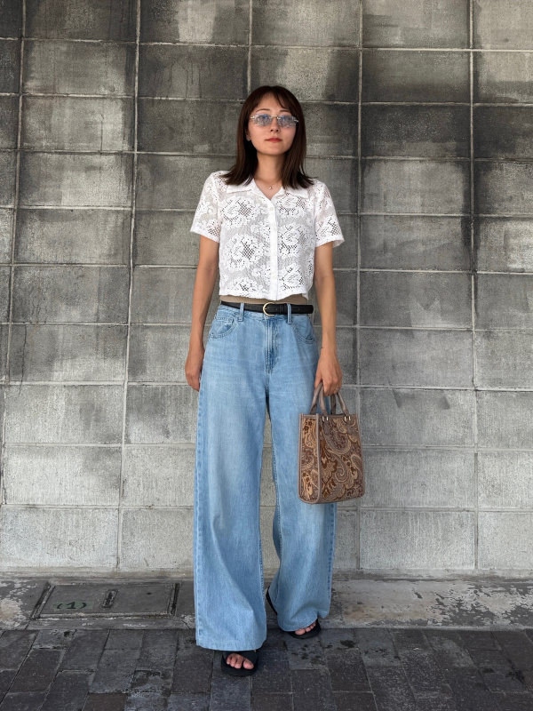 ちゃげ様 レースコンパクトシャツ(半袖)（レディース）の着用コーディネート一覧