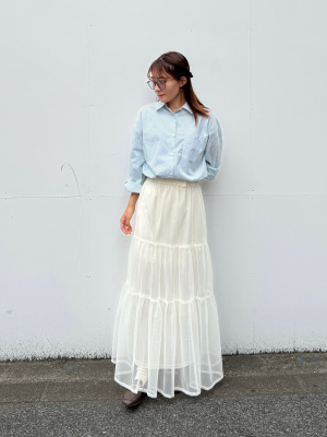 GU公式 | ストライプオーバーサイズシャツ(長袖)