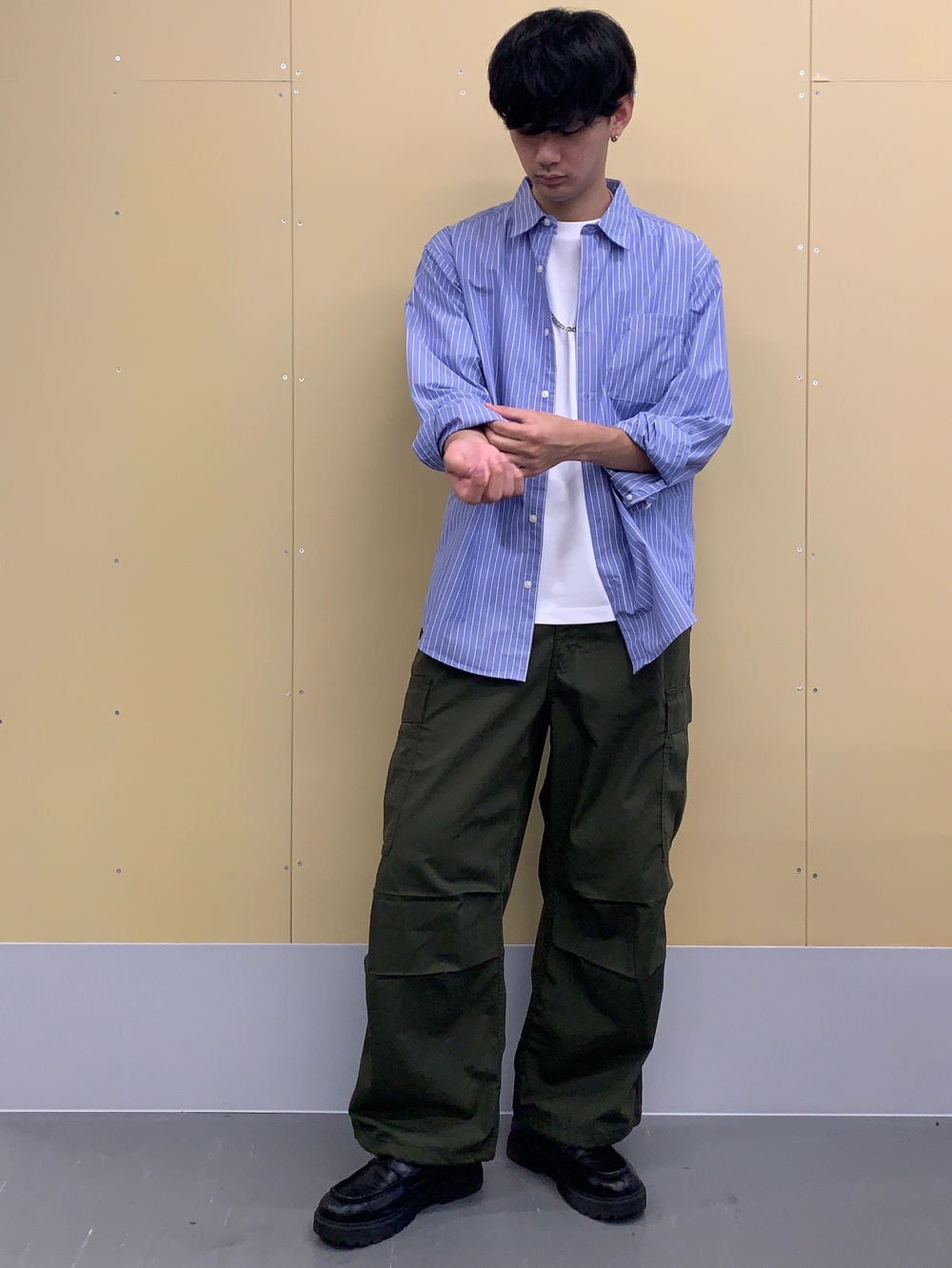 アクネストゥディオズ コーデュロイ 長袖 シャツ ハーフパンツ