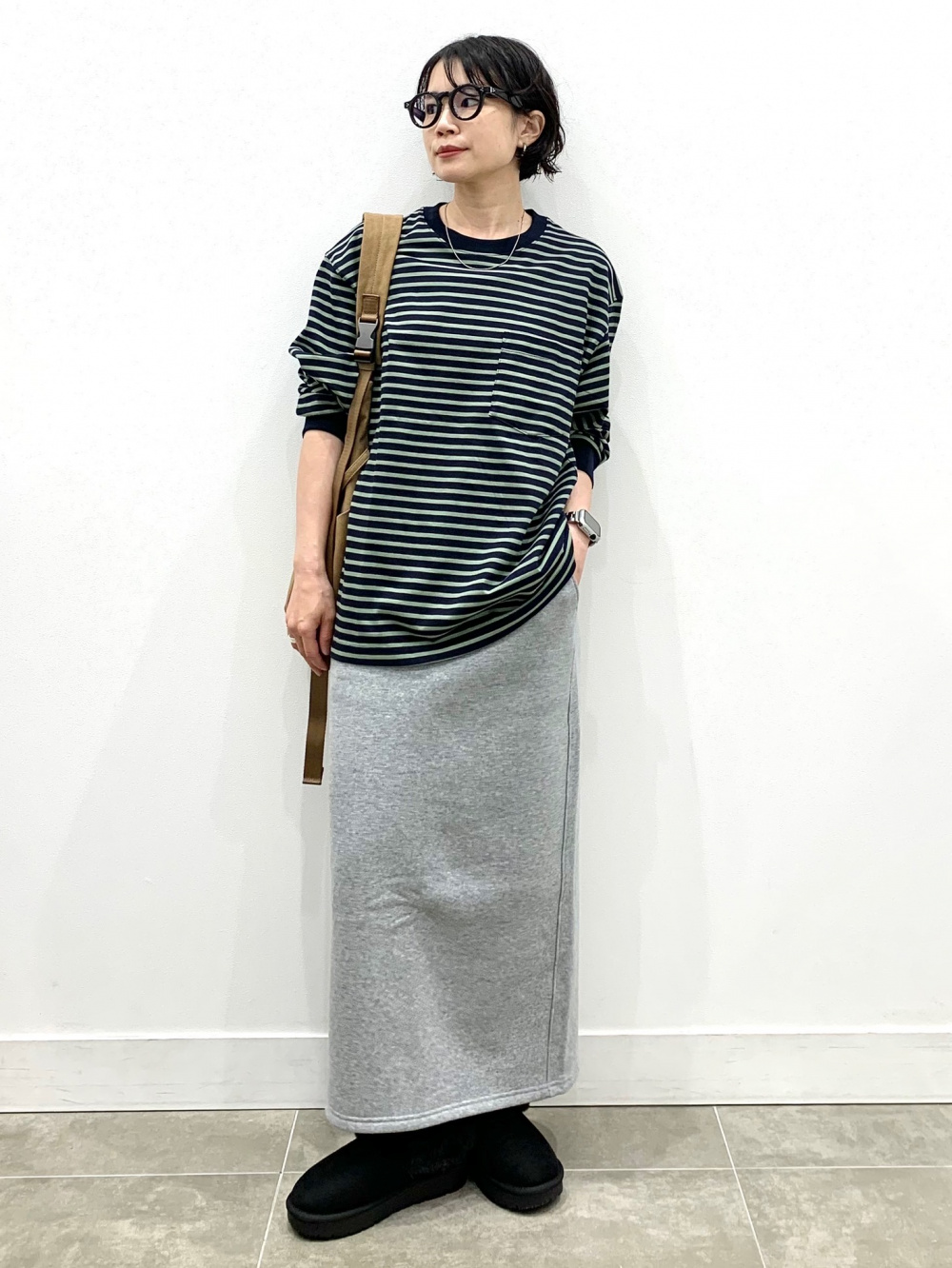 ヘビーウェイトスウェットナロースカート(丈標準82.5～89.5cm