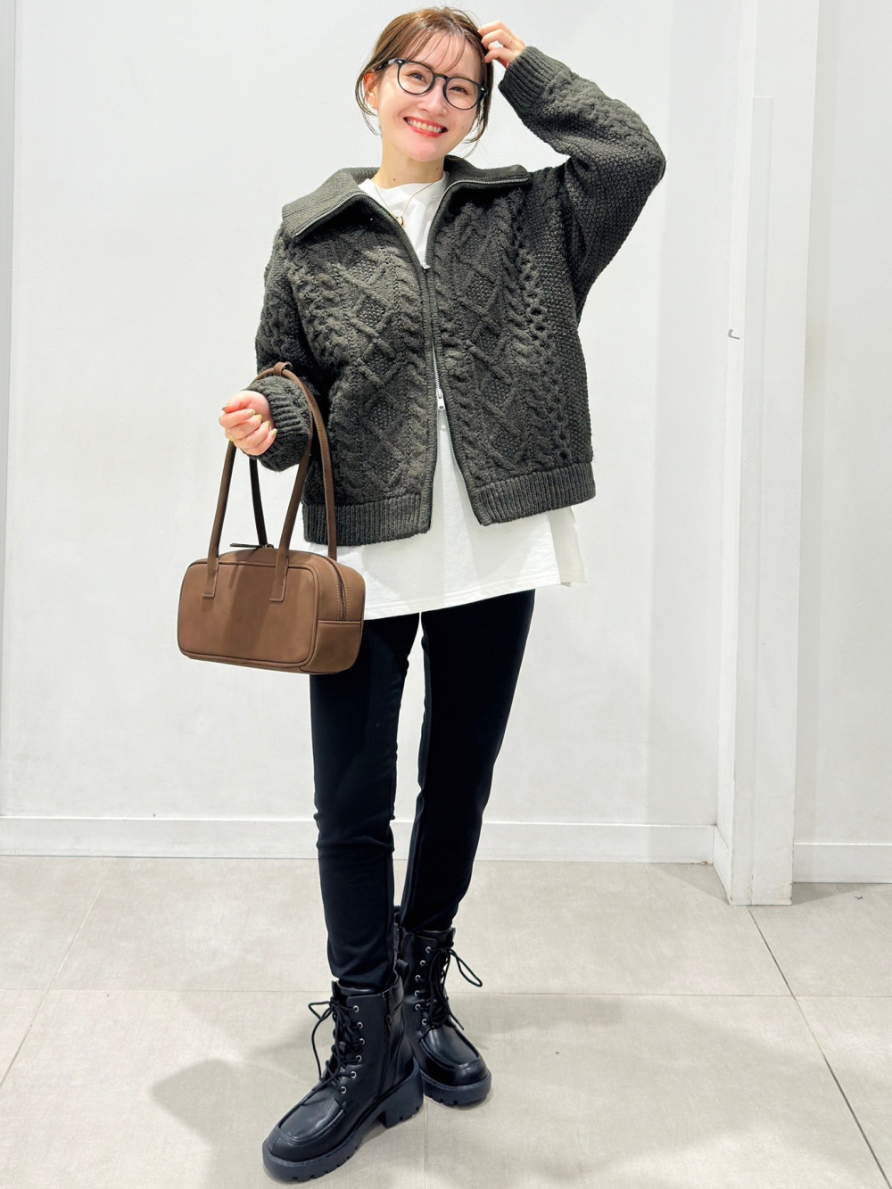 GU ジーユー フルジップニットジャケット by rokh GU公式 | フルジップニットジャケット by rokh