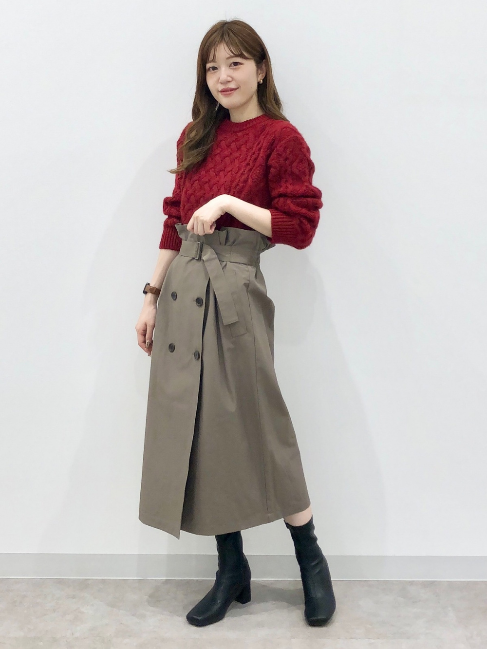 Trench Skirt/by rokh」| GU的穿搭理念