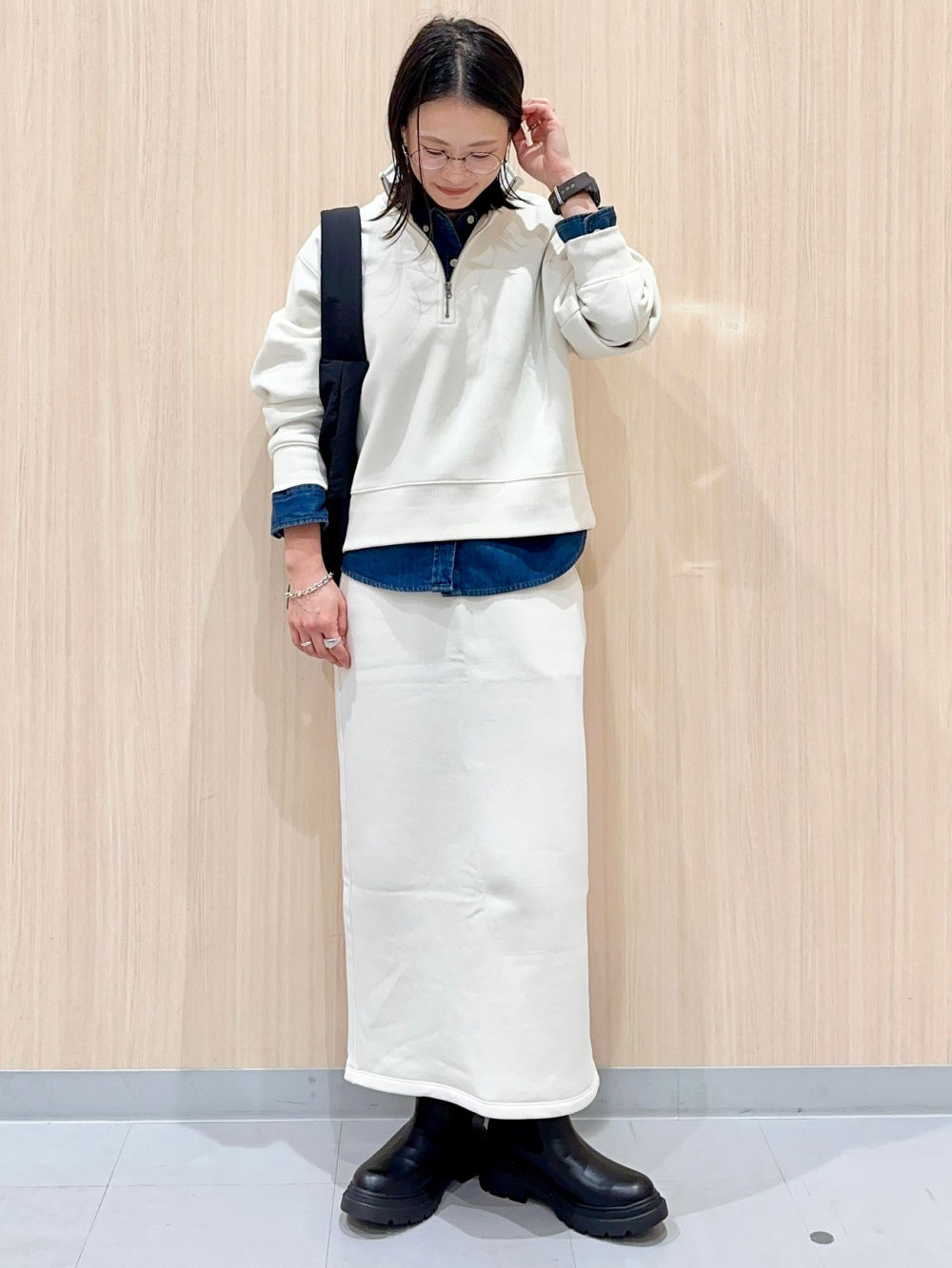 ヘビーウェイトスウェットナロースカート(24年商品)(丈標準82.5～89.5