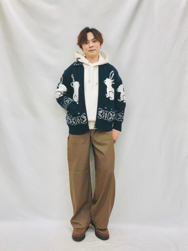 HOUSE様リクエスト2点 オーガニックコットンライトオックスバンドカラーオーバーシャツ