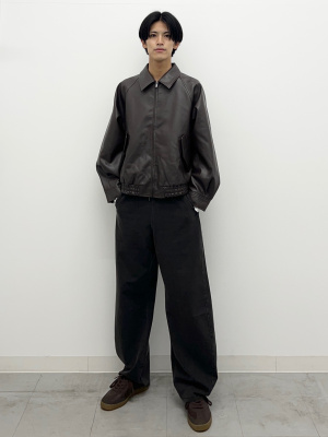 GU公式 | デニムスウェットバレルレッグパンツQ