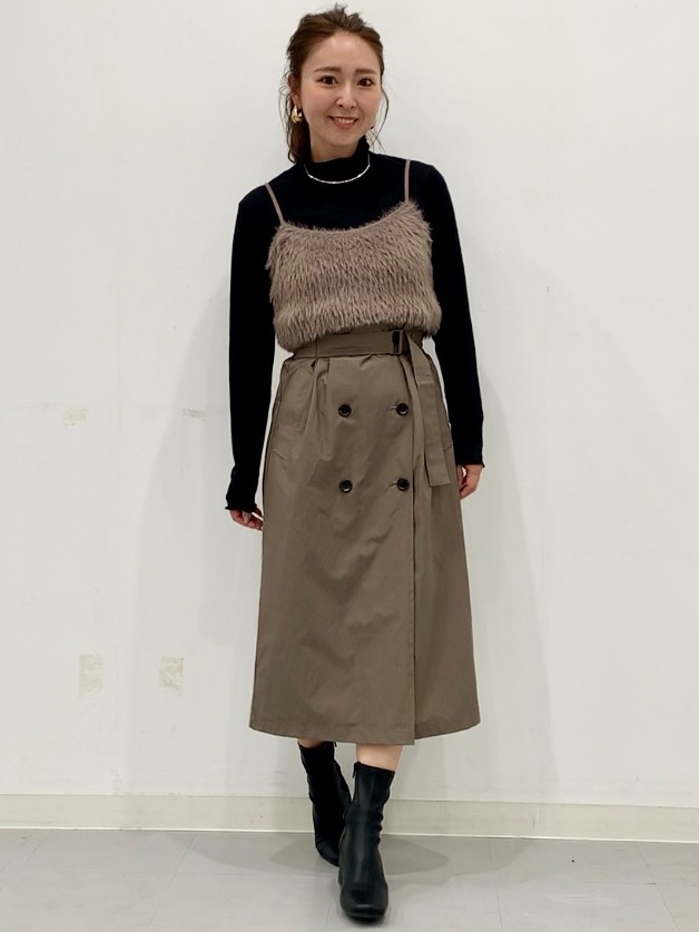 Trench Skirt/by rokh」| GU的穿搭理念