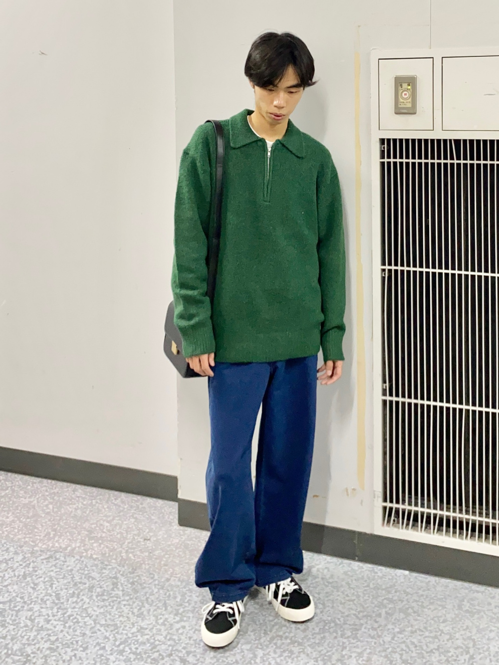 @@プロフ必読　２點 Puff Knit Half-Zip Pullover」| GU的穿搭理念