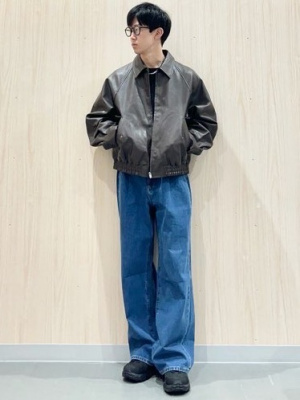 GU公式 | デニムタックトラウザー(丈標準70.0～74.0cm)