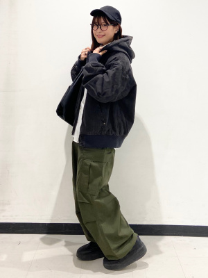 GU公式 | デニムパデッドジップアップパーカ