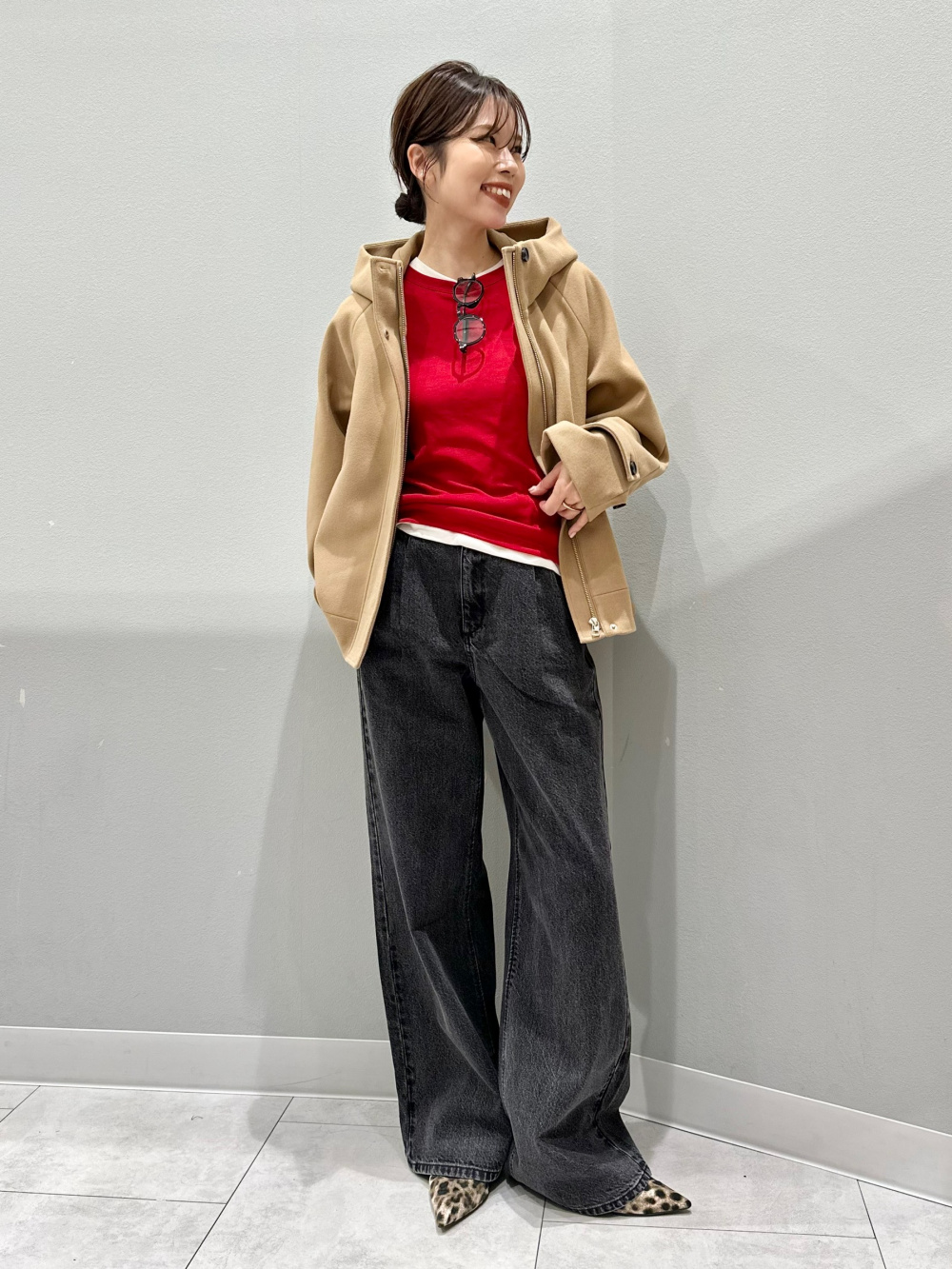 パフスウェットキャロットパンツ(丈標準69.0～73.0cm)、ソフト